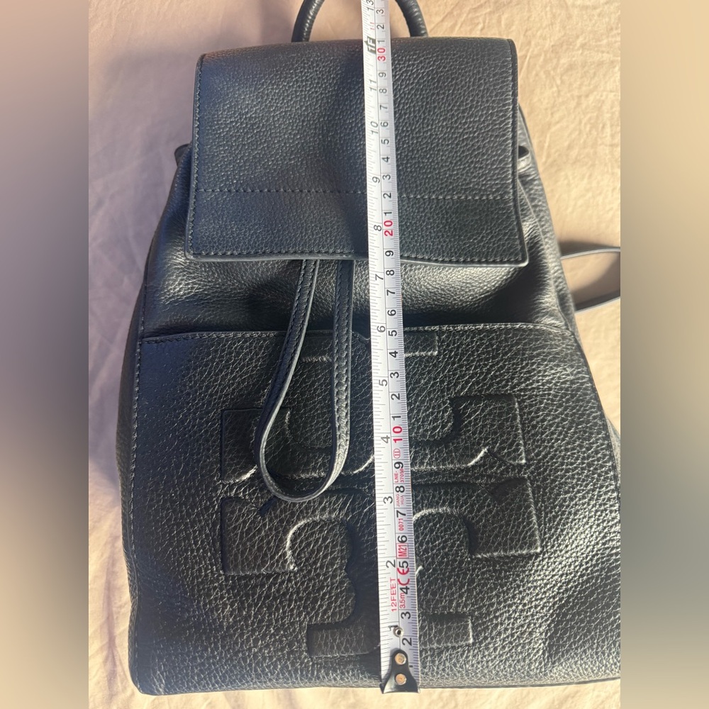 Tory Burch Black Leather Backpack - Picture 7 of 9